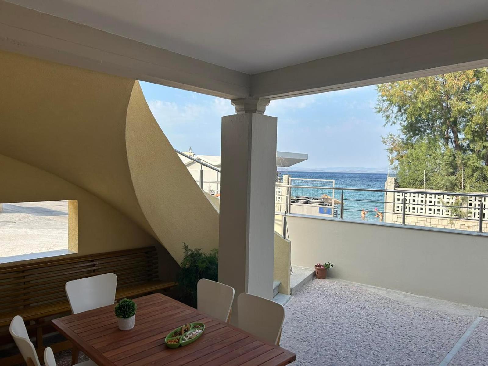 Blue Flag Award Winning Ormos Lo Beach: Home 1 Vrontádos Exterior photo